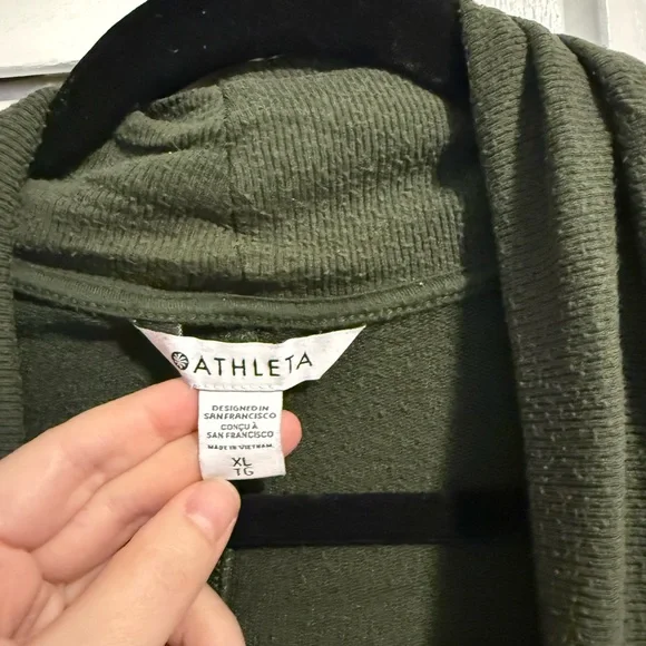 Athleta Forest Green Women's Cardigan XL - Picture 3 of 3